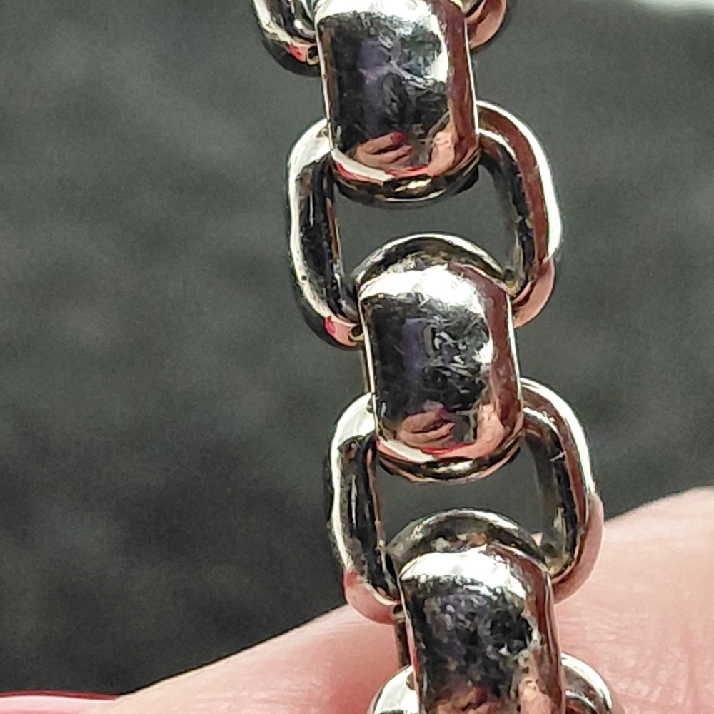 Louis Vuitton  M62592 Silver Bracelet Chain Monogram-eclipse - Picture 6 of 11